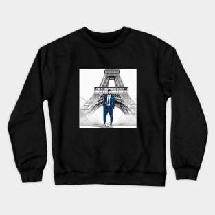 Messi Paris Eiffel Tower Soccer Futbol PSG Gift Crewneck Sweatshirt